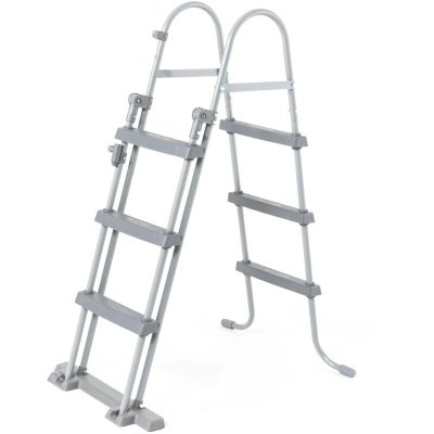 BESTWAY Echelle de s&eacute;curit&eacute; - Piscine hors-sol - Bleu - 3x2 marches