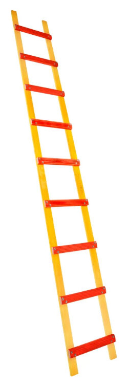 DUARIB Echelle de toit bois 9 marches Ht3m &eacute;cartement barreaux 33cm Centaure