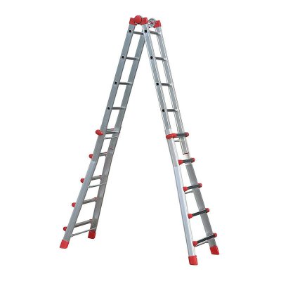 HAILO Echelle pliable multifonction t&atilde; lescopique 4x5 &atilde; chelons 5m75  profistep multi