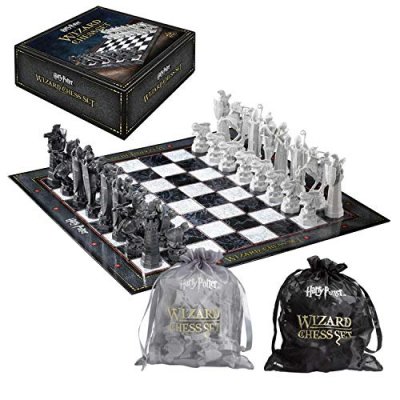 NOBLE COLLECTION Echiquier des sorciers harry potter + 32 pi&egrave;ces