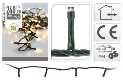 GENERIQUE Eclairage LED 240 lampes blanc chaud int&eacute;rieur / ext&eacute;rieur