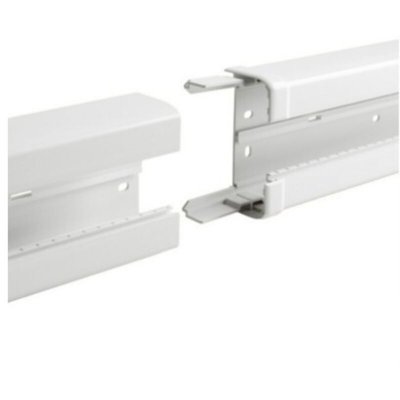 LEGRAND Eclisse de jonction - Pour goulotte 50x 105 &agrave; clippage direct Programme Mosaic - Blanc