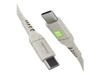 XTREMEMAC Eco C&acirc;ble USB-C vers USB-C - 1 m&egrave;tre - blanc