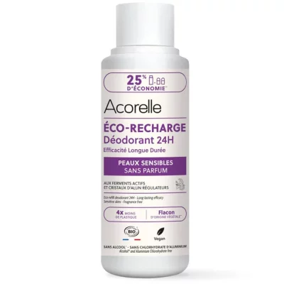 ACORELLE Eco-recharge D&eacute;odorant Bio Peaux Sensibles - 