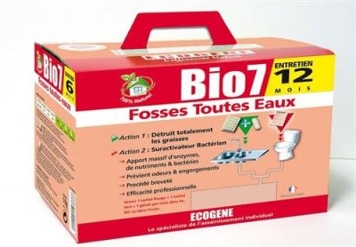 BIO7 Ecogene -  sp&eacute;cial fosses toutes eaux - 24 sachets