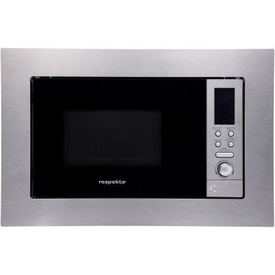RESPEKTA Economy MW 800 - Four micro-ondes grill - int&eacute;grable - 20 litres - 800 Watt - inox mat