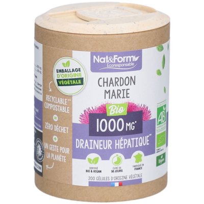 NAT&FORM ECORESPONSABLE CHARDON MARIE BIO 200 G&eacute;lules Nat&Form