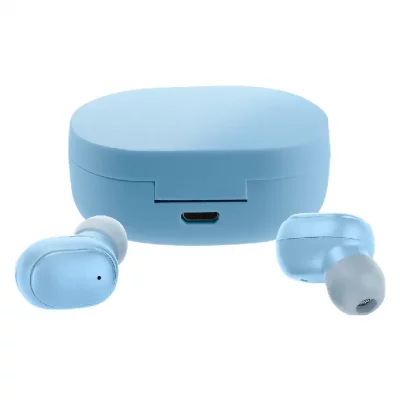 AVIZAR Ecouteurs Bluetooth 5.2 avec Bo&icirc;tier de Charge Autonomie 12 Heures Son Clair Bleu