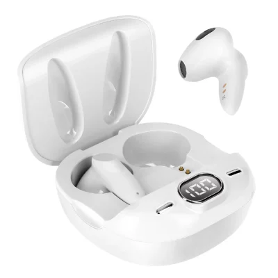 LINQ Ecouteurs Bluetooth Blanc Kit main libre et Commandes Tactiles
