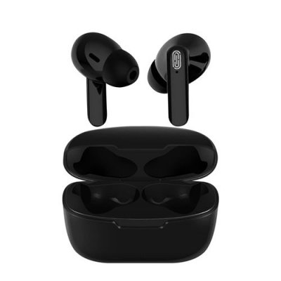 AKASHI Ecouteurs Bluetooth Embouts Classiques Boitier charge Autonomie 3H Noir