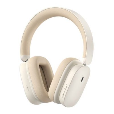 BASEUS Ecouteurs Bluetooth H1 HiFi l'annulation du bruit hybride ANC temps 70H blanc