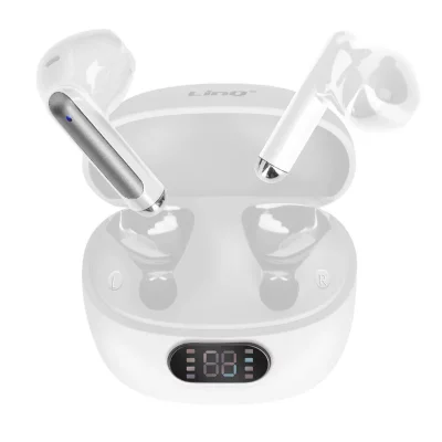 LINQ &Eacute;couteurs Bluetooth Intra-auriculaires avec Contr&ocirc;le Tactile et Micro  Blanc 