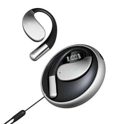 YONIS Ecouteurs Bluetooth Ouverts Avec Lani&egrave;re &Eacute;tanche Son Immersif Type-c 14.2mm Noir 