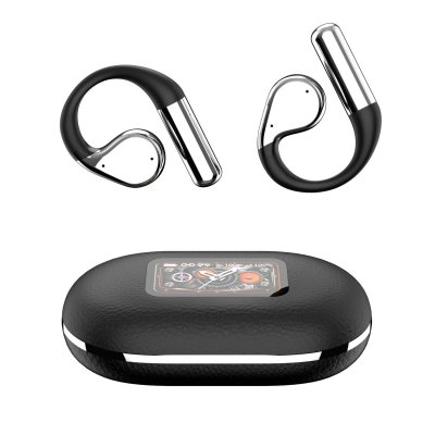 YONIS Ecouteurs Bluetooth Sans Fil Avec Crochets Pour Oreilles Et R&eacute;duction De Bruit Noir 