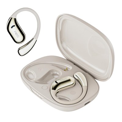 YONIS Ecouteurs Bluetooth Sans Fil &Eacute;tanches Qualit&eacute; Hifi Autonomie Longue Port&eacute;e 10m Beige 2 