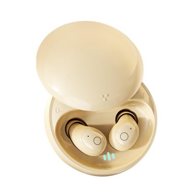 YONIS Ecouteurs Bluetooth sans fil Sommeil Y-38141-90770 avec r&eacute;duction de bruit Beige