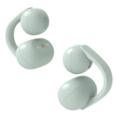 SONY Ecouteurs bluetooth  LinkBuds Clip WF-LC900 avec r&eacute;duction active du bruit Vert