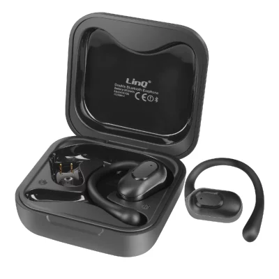 LINQ &Eacute;couteurs bluetooth sport conduction a&eacute;rienne avec bo&icirc;tier de charge  noir H700 