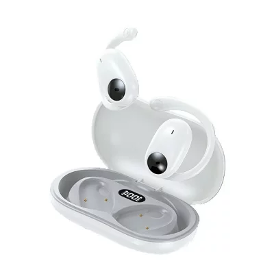 YONIS Ecouteurs Bluetooth Sport Sans Fil Conduction Osseuse Son Hifi R&eacute;sistants Eau Blanc 