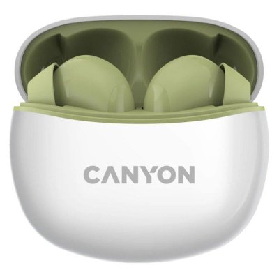 CANYON Ecouteurs CNS-TWS5GR Sans Fil Bluetooth Circum Auriculaire Vert