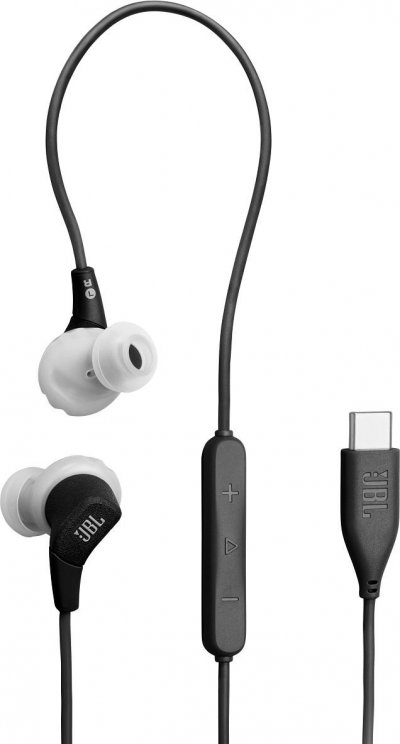 JBL Ecouteurs &eacute;tanches de sport filaires  Endurance Run 3C Noir