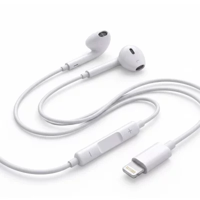 AVIZAR Ecouteurs Filaires Lightning pour iPhone XR avec Micro int&eacute;gr&eacute; Blanc