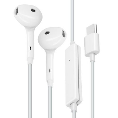 OPPO Ecouteurs filaires USB-C avec Microphone et Bouton Multifonction Blanc