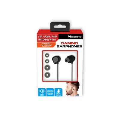 SUBSONIC Ecouteurs Gaming  avec micro int&eacute;gr&eacute; pour Nintendo Switch