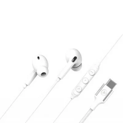 FORCE PLAY Ecouteurs intra-auriculaires avec fil  KP Intra USB-C Blanc