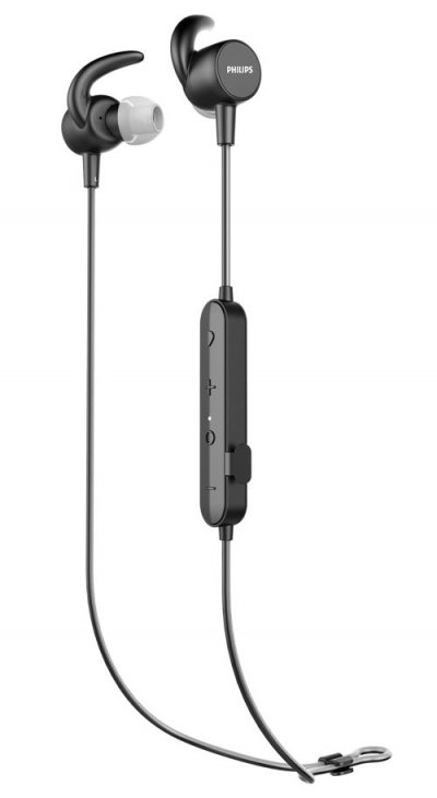 PHILIPS Ecouteurs intra-auriculaires de sport  sans fil Noir 