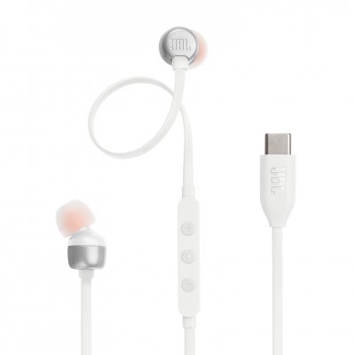 JBL Ecouteurs intra-auriculaires filaires  Tune 310C Blanc