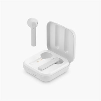LEDWOOD Ecouteurs intra-auriculaires sans fil Blanc, touch cont&ocirc;le, USB TYPE-C