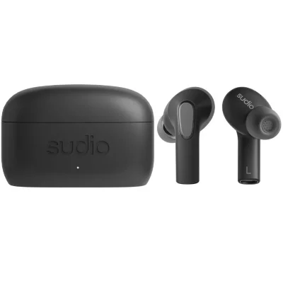 SUDIO Ecouteurs intra-auriculaires sans fil Bluetooth  E3 avec r&eacute;duction de bruit Noir