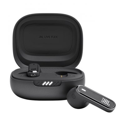JBL Ecouteurs  Live Flex Noir - Ecouteurs sans fil a reduction de bruit