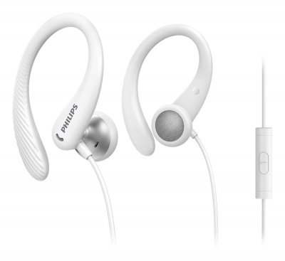 PHILIPS Ecouteurs  A1105Wt/00 Filaire 16Ohm T&eacute;l&eacute;commande en Ligne Blanc 