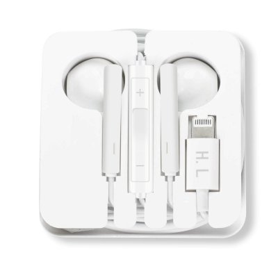 AVIZAR &Eacute;couteurs pour iPhone Filaires Kit Mains Libres et Micro Blanc 