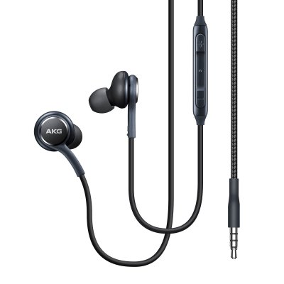 SAMSUNG Ecouteurs  IG955 Noir Kit main libre + T&eacute;l&eacute;commande - C&acirc;ble anti n&oelig;ud