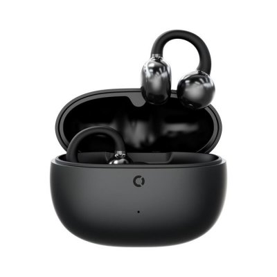 ECHO Ecouteurs sans fil &agrave; oreille libre  pods loop q12 bluetooth avec r&eacute;duction active du bruit noir