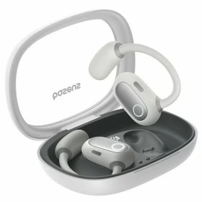 BASEUS &Eacute;couteurs sans fil  Eli Fit Open-Ear True Casque sans fil blanc