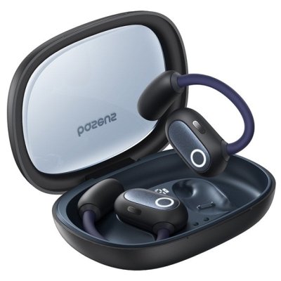 BASEUS &Eacute;couteurs sans fil  Eli Fit Open-Ear True, &eacute;couteurs sans fil noirs