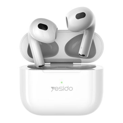 YESIDO Ecouteurs sans fil - Bluetooth 5.2, puce Aroha 1562M, recharge Lightning, son HD et faible latence