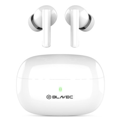 AVIZAR Ecouteurs Sans Fil Bluetooth Oreillettes Intra-auriculaires Dock de charge Blanc