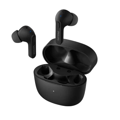 PHILIPS Ecouteurs sans fil Bluetooth  TAT2206 True Wireless Noir 