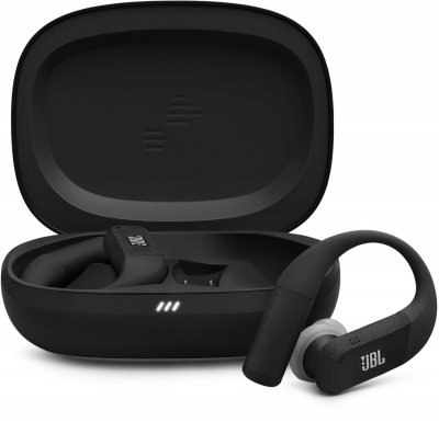 JBL Ecouteurs sans fil  Endurance Peak 4 avec r&eacute;duction active du bruit Noir et Gris