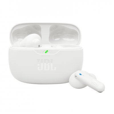 JBL &Eacute;couteurs sans fil  Wave Beam 2 &agrave; r&eacute;duction de bruit, Blanc - Bluetooth