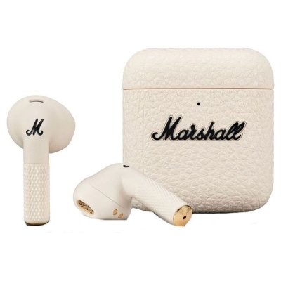 MARSHALL Ecouteurs sans fil  Minor IV Bluetooth Cr&egrave;me 