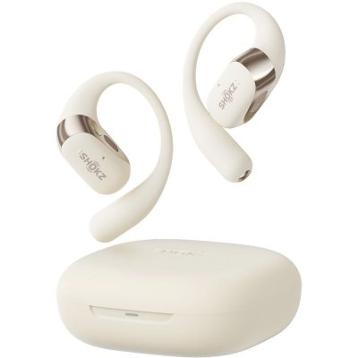 SHOKZ Ecouteurs sans fil  OpenFit 2 &agrave; conduction a&eacute;rienne Beige 