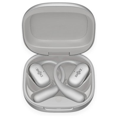 SHOKZ Ecouteurs sans fil  OpenFit 2 Plus &agrave; conduction a&eacute;rienne Argent