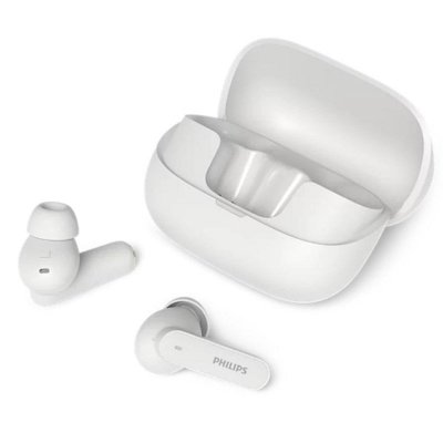 PHILIPS Ecouteurs sans fil TAT3000 avec r&eacute;duction de bruit Blanco