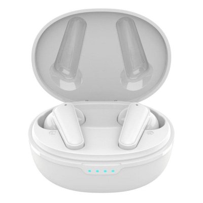 PRIXTON Ecouteurs sans fil TWS158 Blanc - Bluetooth 5.0 - ENC+ANC